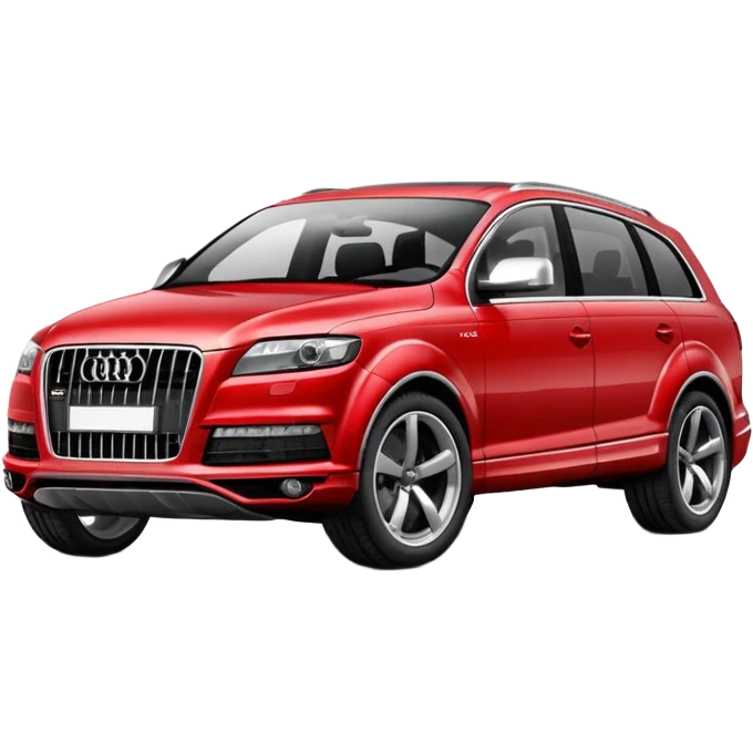 Audi Q7 best view red color   emoji