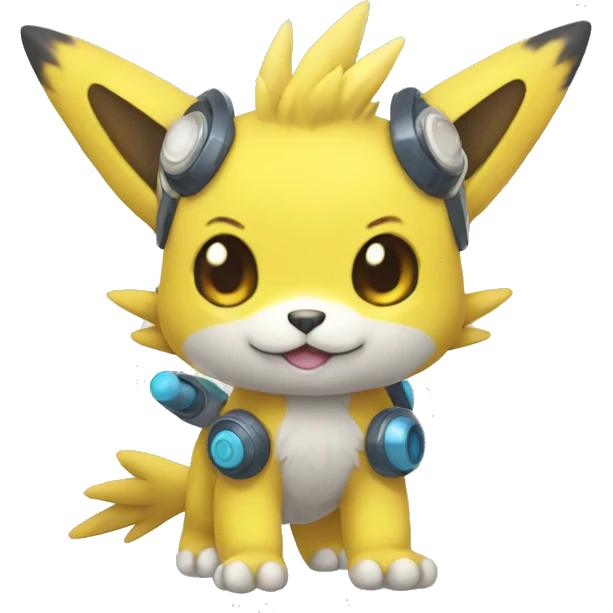 Kawaii cool Digimon-Pokémon-animal full body emoji