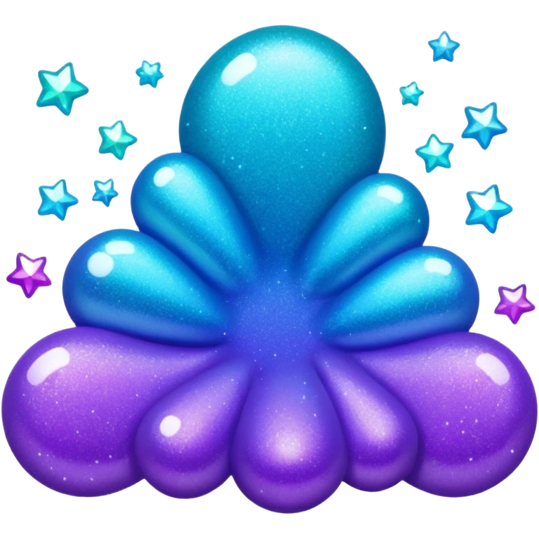 glitter purple and cian !  emoji