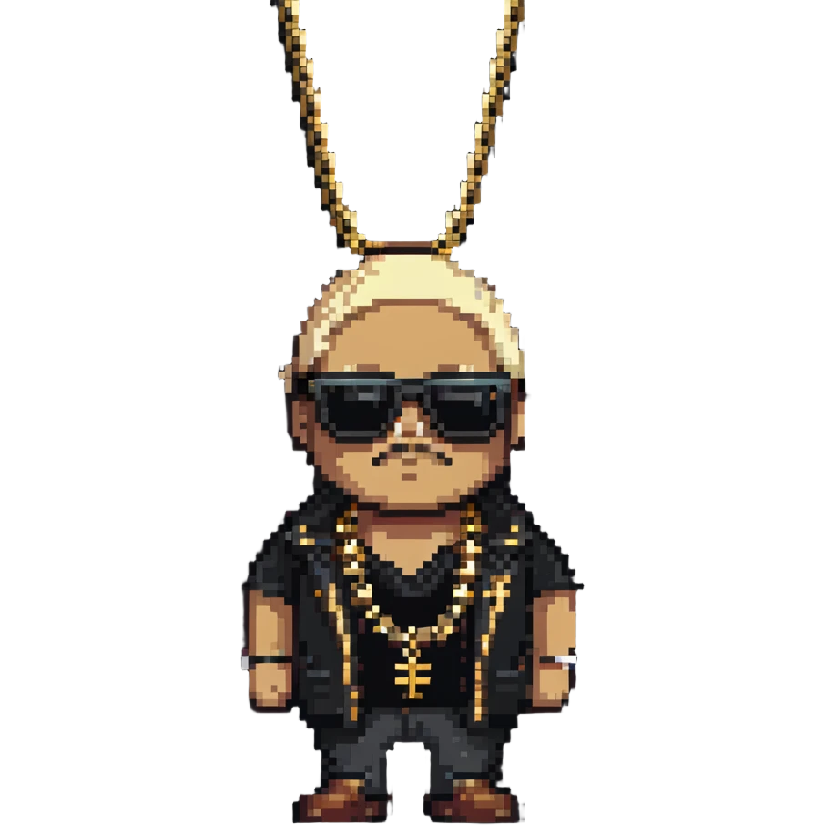 gangster with sunglasses and gold chain emoji