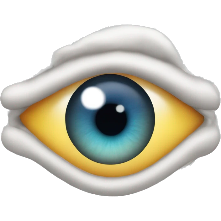 eye with rings around  emoji