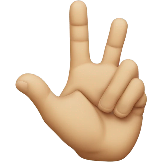 Making an L with hand emoji