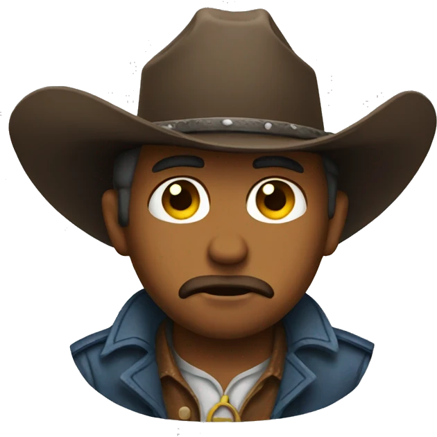 sad cowboy  emoji