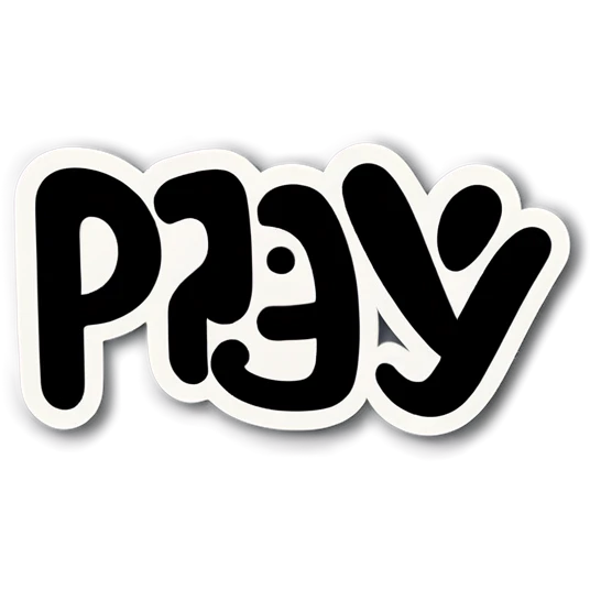 The word pray in coquette aesthetic emoji