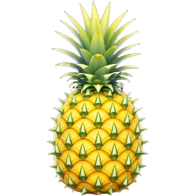 inverted pineapple emoji, playful and clear emoji