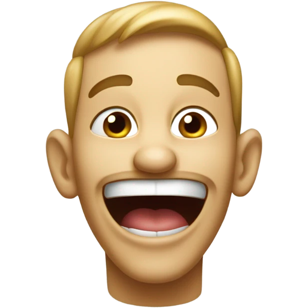 A sneaky laugh emoji