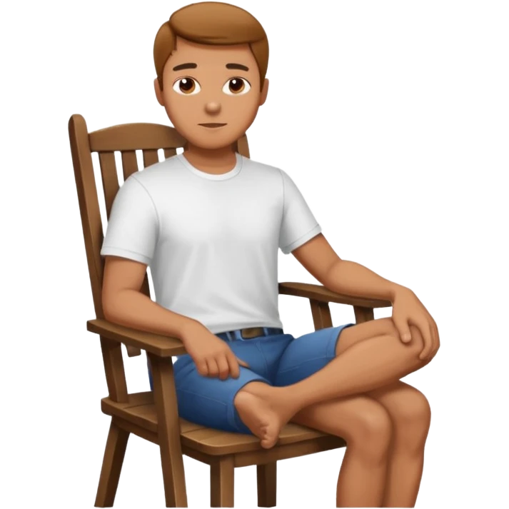 man on chair  style photosession emoji
