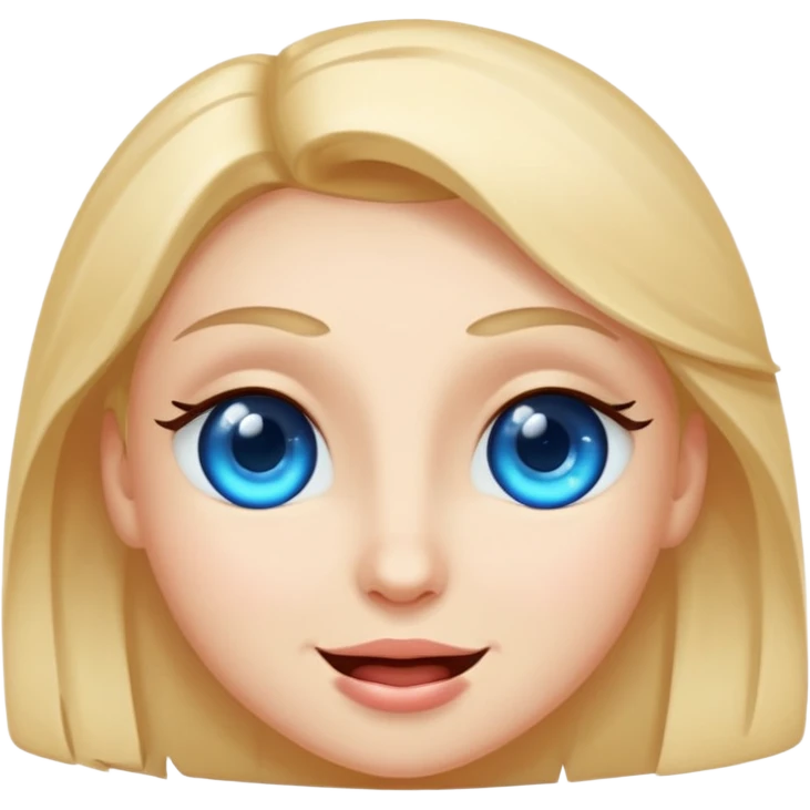 winking face with one glowing blue eye emoji
