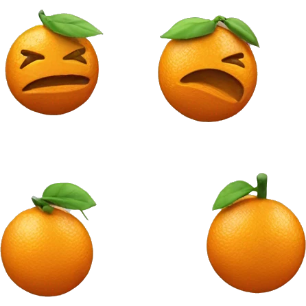 3D Orange  emoji