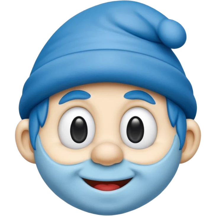 smart smurf emoji