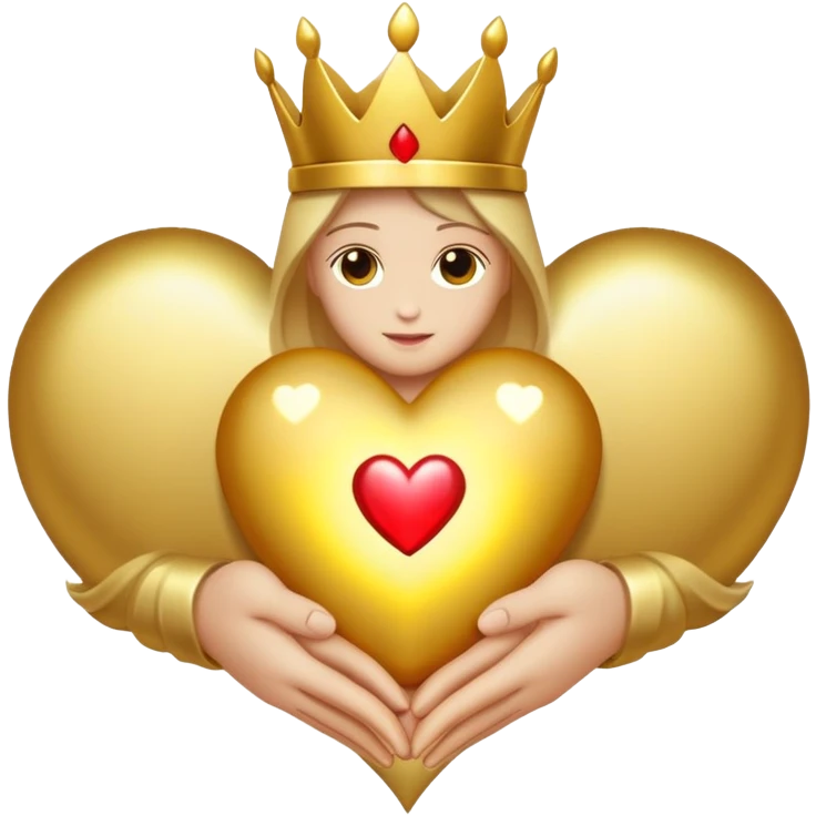 Dios con un corazón emoji
