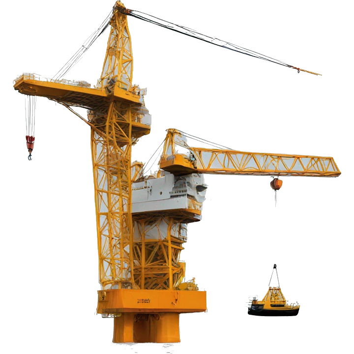 Crane on a crane offshore emoji