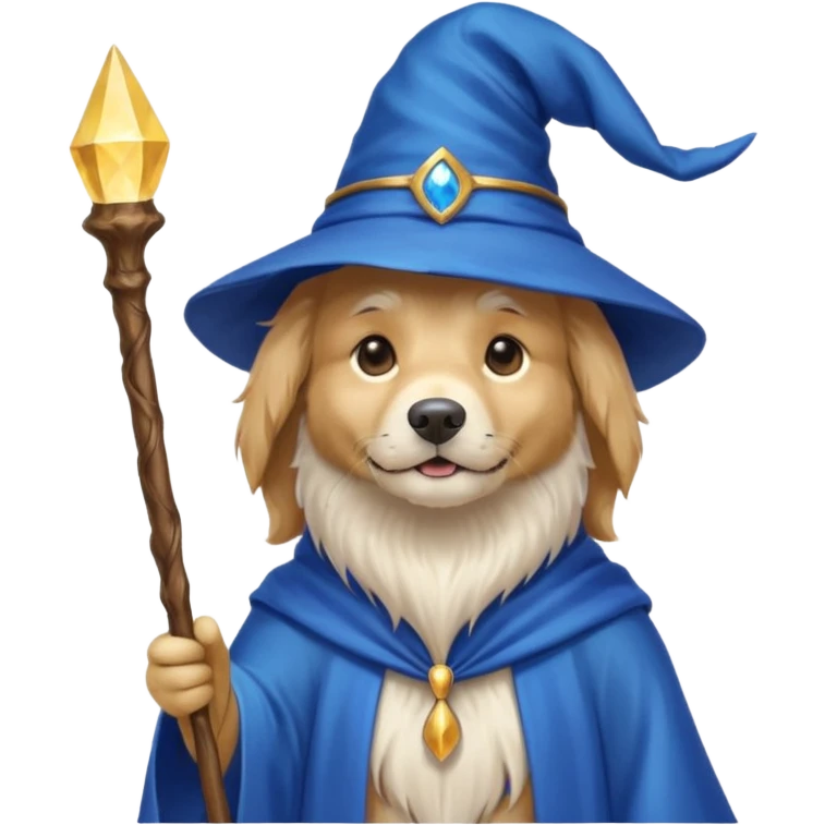 Dog wizard emoji