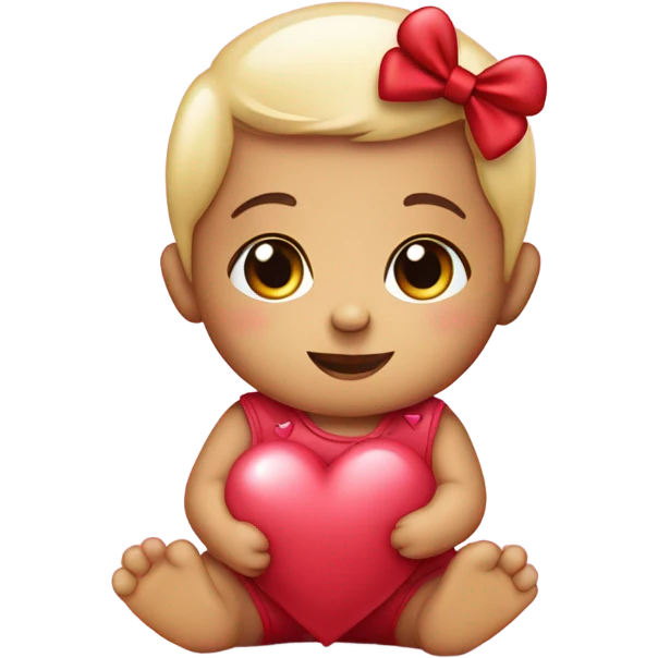 Valentine’s Day baby emoji