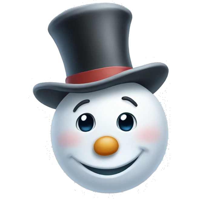 Frosty the snowman emoji