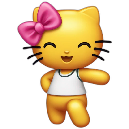 Hello kitty qui DAB emoji