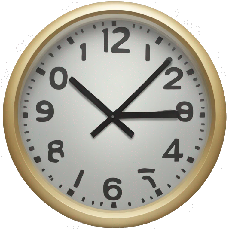 A clock  emoji