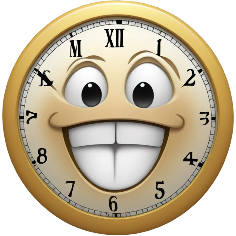 Clock can talk ￼ emoji