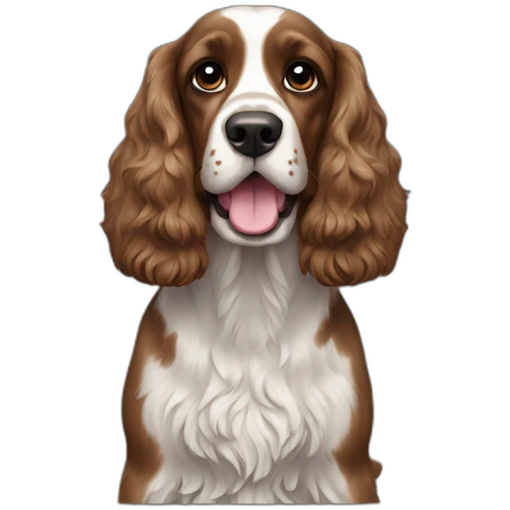 Cocker spaniel black emoji