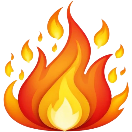 Fire flux emoji
