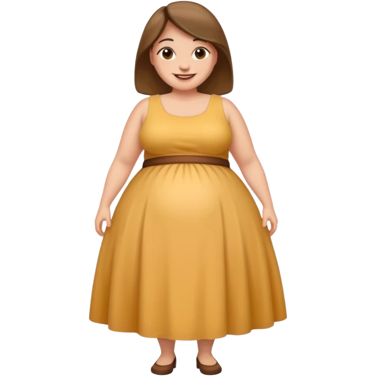 woman with very abnormally large belly emoji