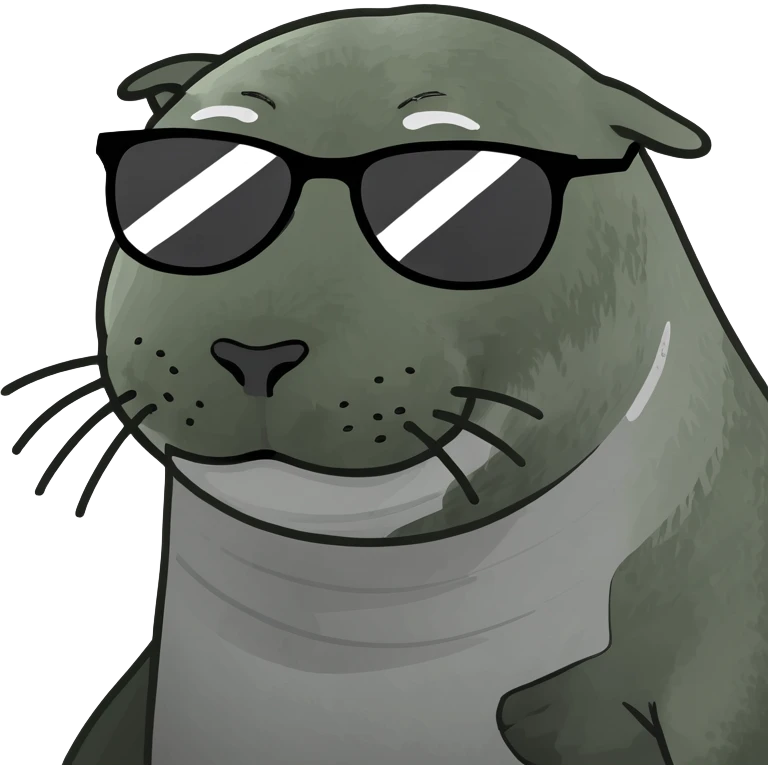 Seal wearing sunglasses emoji