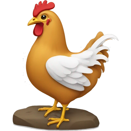 mec qui pleure sur une poule emoji