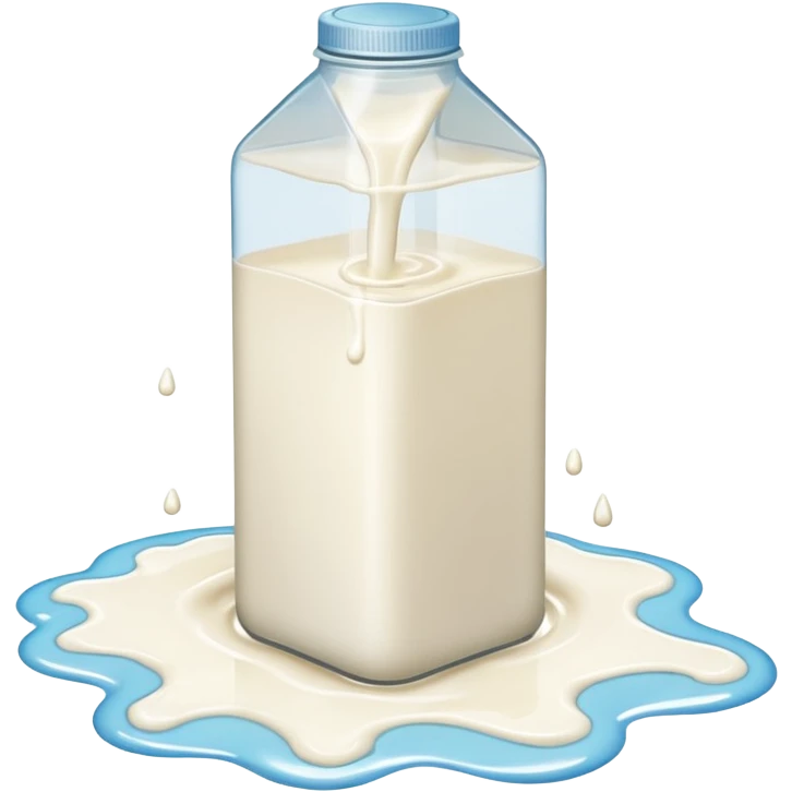 white milk spill on floor emoji