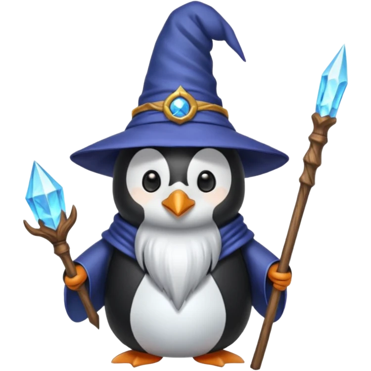 Penguin Wizard emoji