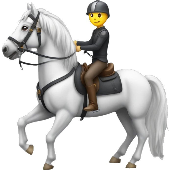 Inoxtag sur un cheval  emoji