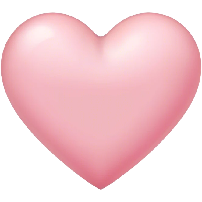 Light pink heart emoji