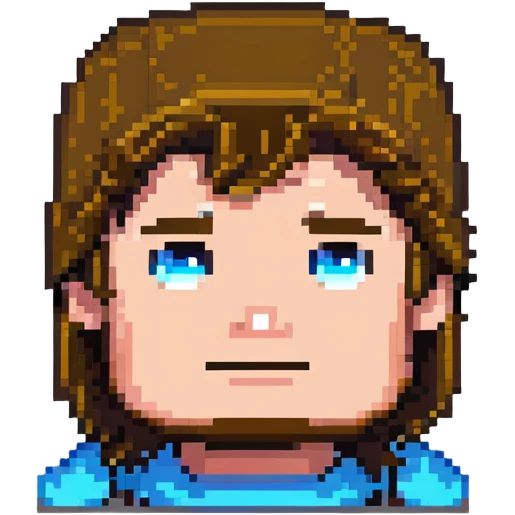 Minecraft Steve character face emoji