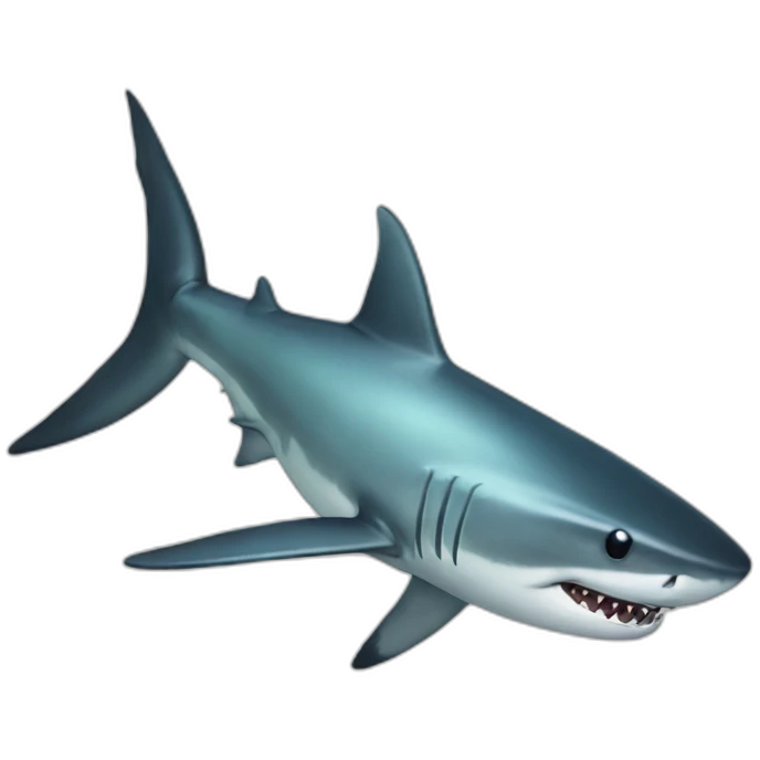 Transparent shark emoji