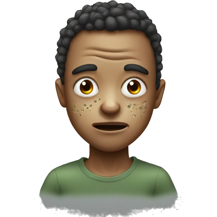 ugly boy with giant wart on eye emoji