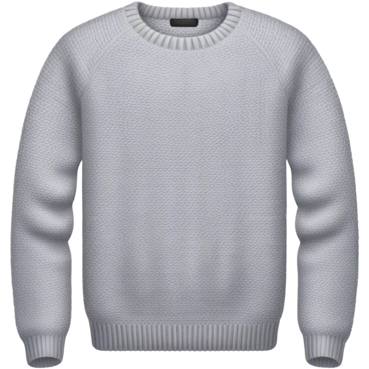 Sweater cozy light grey emoji