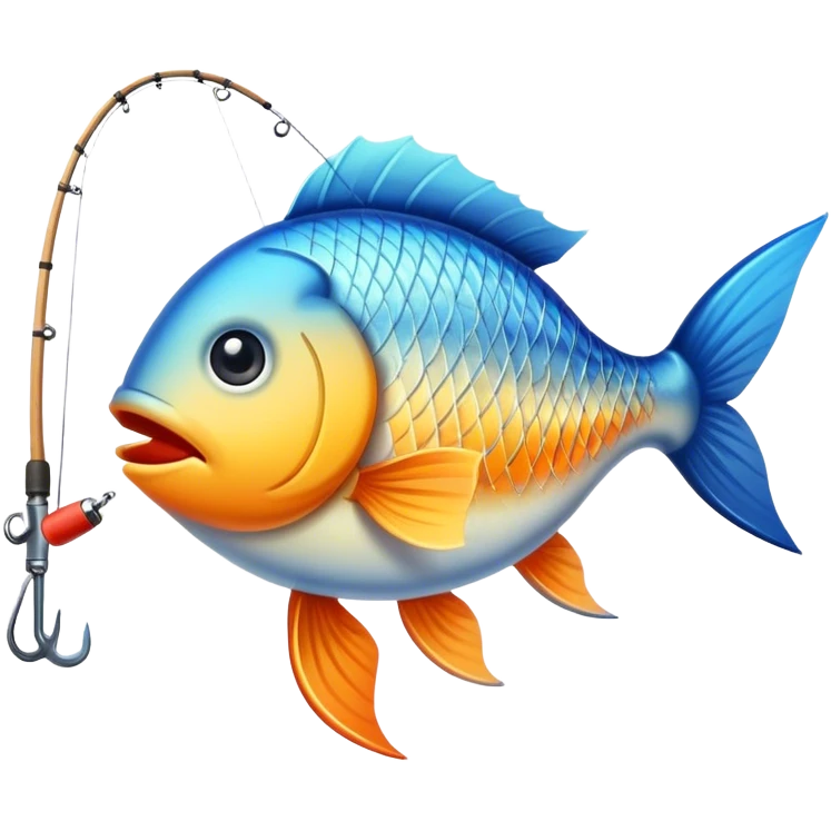 Fish going fishing  emoji
