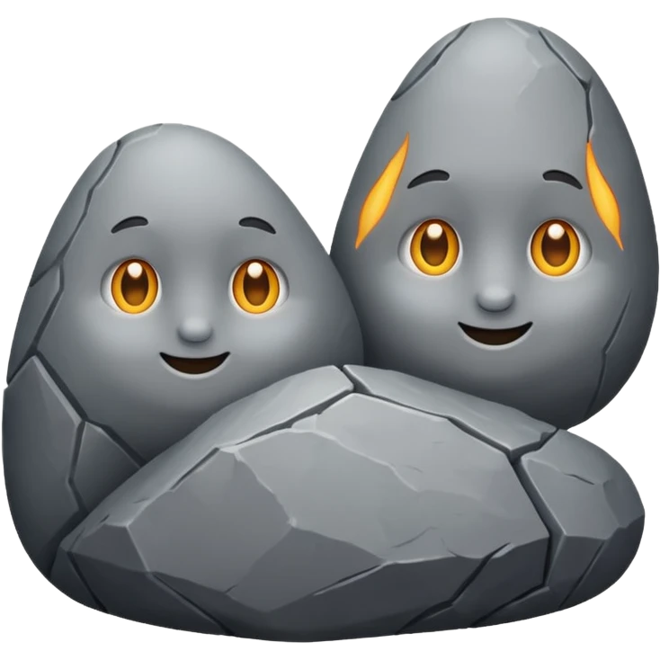 rocks who are friends emoji