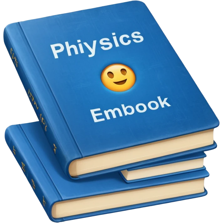 physics textbook at school emoji
