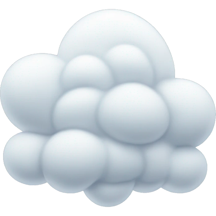 Snowy cloud emoji