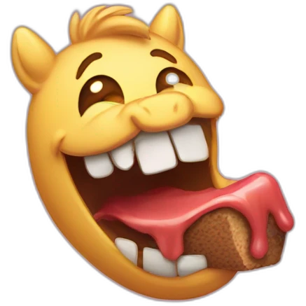 Bite de poney emoji