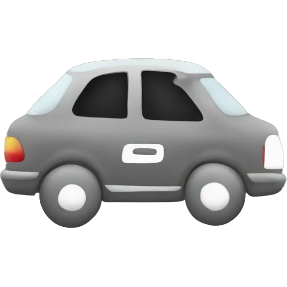 air pollution from a car emoji