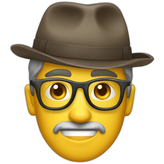 Waffe brille emoji