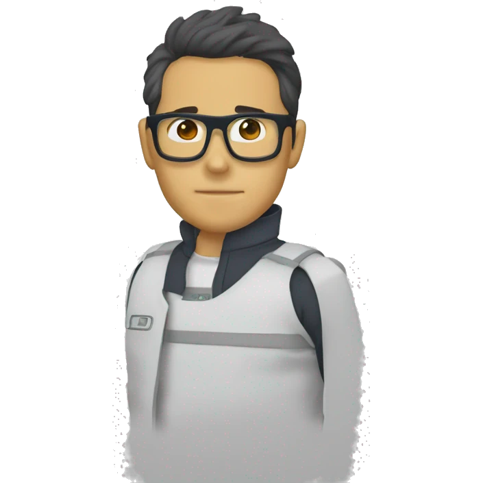 Saturo gojo avec des lunettes  emoji