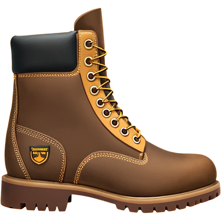 Сделай пару ботинок Timberland в классической расцветке emoji