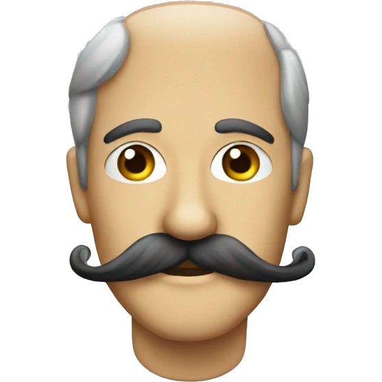 A moustache emoji