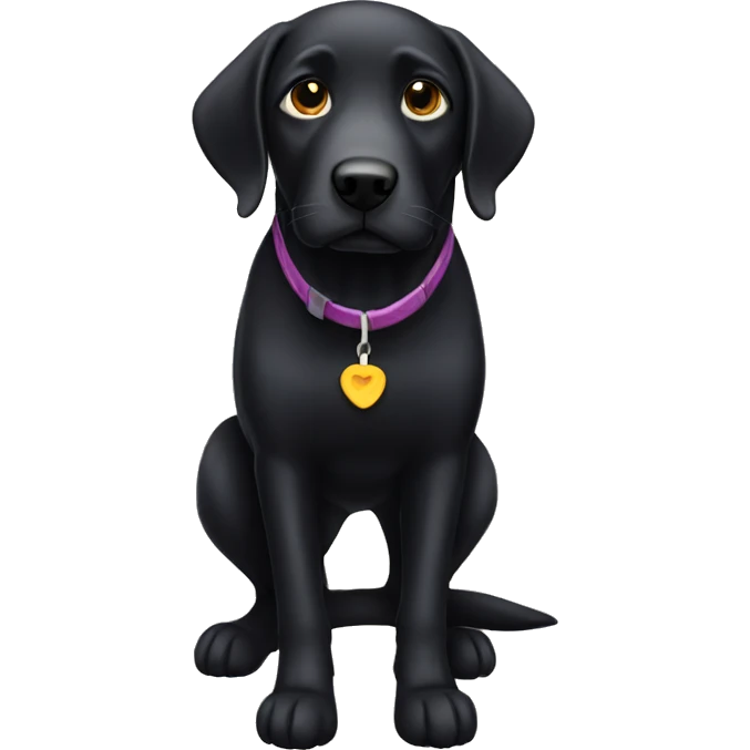 Black lab emoji