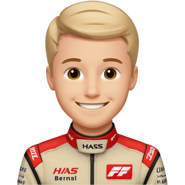 The Formula 1 Driver Oliver Bearman in Haas F1 Suit emoji