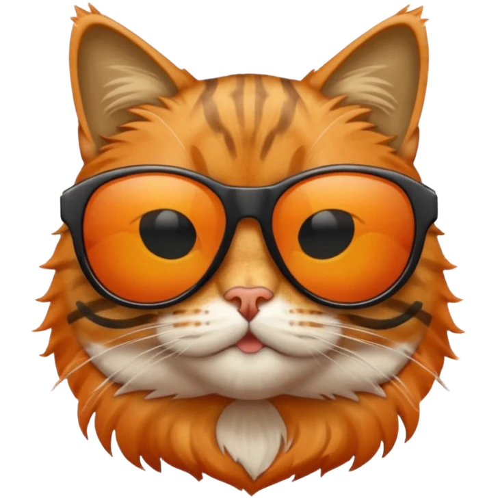 Cat wearing sunglasses emoji