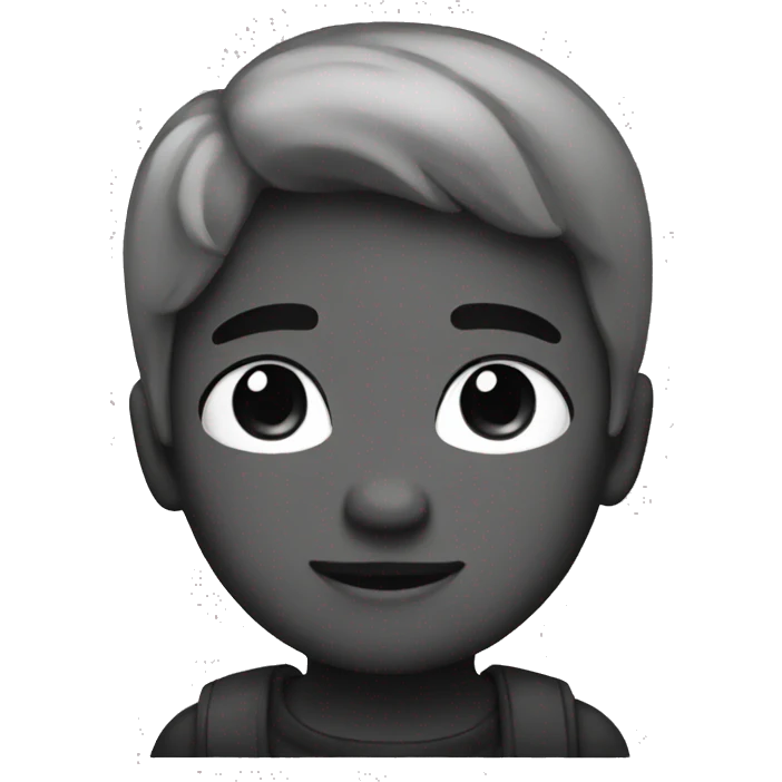 Aesthetic black and white cute emoji emoji