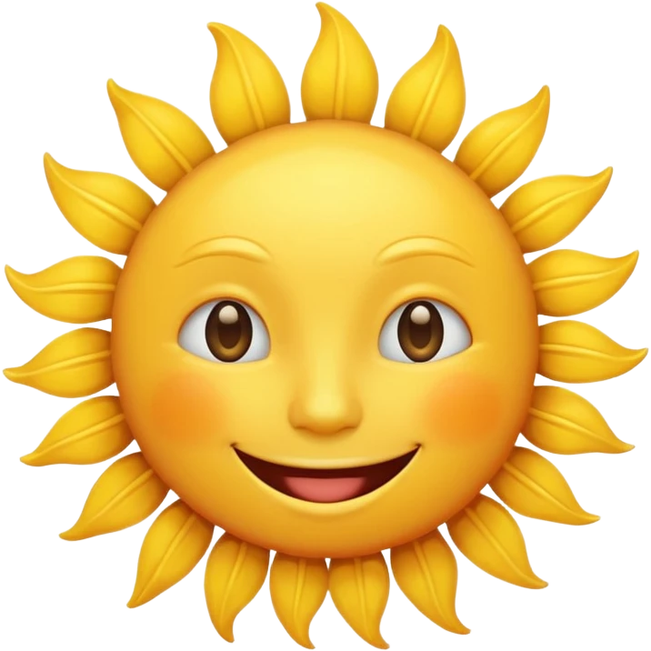 smiling sun emoji emoji